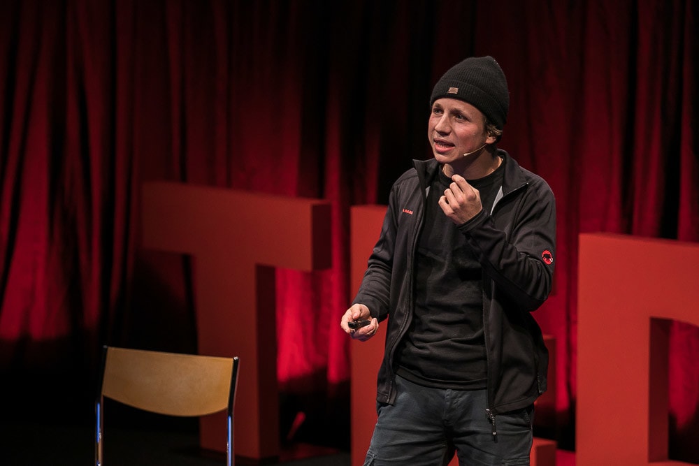 Victor Morgan auf der TEDx-Bühne